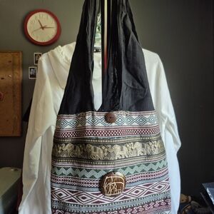 Bohemian Elephant Print Shoulder Bag